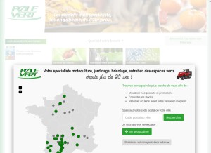 How polevert.fr looks like on a tablet such as an iPad.