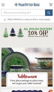 How polishpotteryhouse.com looks like on a mobile device such as an iPhone.