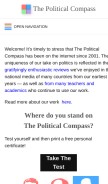 How politicalcompass.org looks like on a mobile device such as an iPhone.