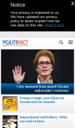 How politifact.com looks like on a mobile device such as an iPhone.