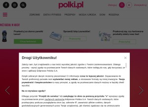How polki.pl looks like on a tablet such as an iPad.