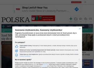 How polskatimes.pl looks like on a tablet such as an iPad.