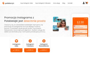 How polskielajki.pl looks like on a tablet such as an iPad.