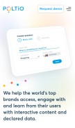 How polt.io looks like on a mobile device such as an iPhone.