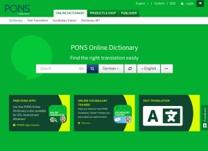 How pons.com looks like on a tablet such as an iPad.