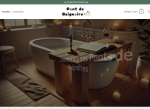 How pont-de-baignoire.com looks like on a tablet such as an iPad.
