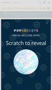 How popsockets.com looks like on a mobile device such as an iPhone.