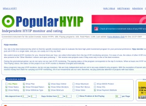 How popularhyip.com looks like on a tablet such as an iPad.