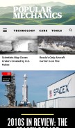 How popularmechanics.com looks like on a mobile device such as an iPhone.