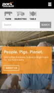 How pork.org looks like on a mobile device such as an iPhone.