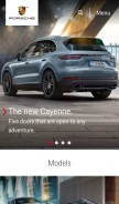 How porsche.us looks like on a mobile device such as an iPhone.