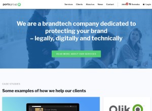 How portsit.com looks like on a tablet such as an iPad.