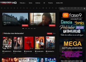 How poseidonhd.com looks like on a tablet such as an iPad.