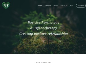 How positiverelationships.co.nz looks like on a tablet such as an iPad.