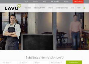 How poslavu.com looks like on a tablet such as an iPad.