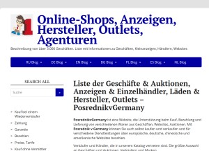 How posrednikvgermany.com looks like on a tablet such as an iPad.