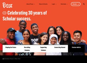 How possefoundation.org looks like on a tablet such as an iPad.