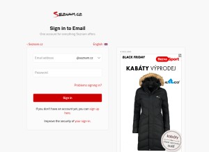 How post.cz looks like on a tablet such as an iPad.