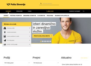 How posta.si looks like on a tablet such as an iPad.