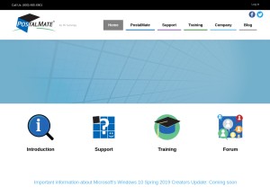 How postalmate.net looks like on a tablet such as an iPad.