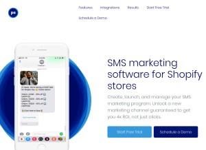 How postscript.io looks like on a tablet such as an iPad.