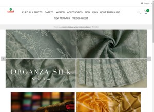How pothys.com looks like on a tablet such as an iPad.