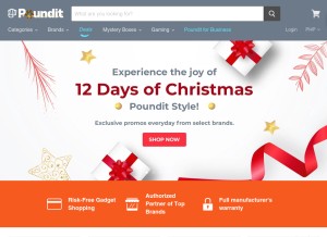 How poundit.com looks like on a tablet such as an iPad.