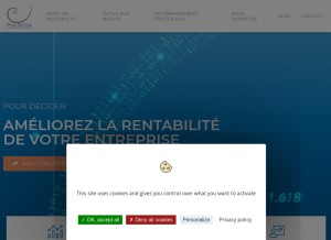 How pourdecider.fr looks like on a tablet such as an iPad.