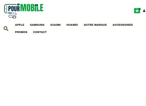 How pourmobile.fr looks like on a tablet such as an iPad.