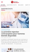 How pourquoidocteur.fr looks like on a mobile device such as an iPhone.