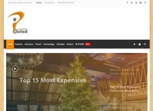 How pouted.com looks like on a tablet such as an iPad.