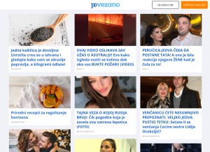 How povezano.com looks like on a tablet such as an iPad.