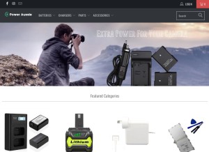 How poweraussie.com looks like on a tablet such as an iPad.