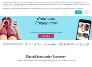 How powerinbox.com looks like on a tablet such as an iPad.
