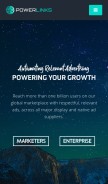 How powerlinks.com looks like on a mobile device such as an iPhone.