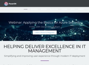 How poweronpulse.com looks like on a tablet such as an iPad.