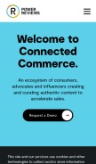 How powerreviews.com looks like on a mobile device such as an iPhone.