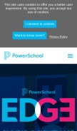 How powerschool.com looks like on a mobile device such as an iPhone.