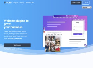 How powr.io looks like on a tablet such as an iPad.