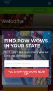 How powwows.com looks like on a mobile device such as an iPhone.