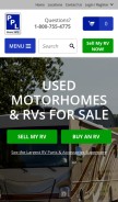 How pplmotorhomes.com looks like on a mobile device such as an iPhone.