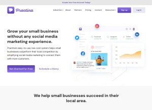 How practina.com looks like on a tablet such as an iPad.