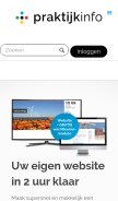 How praktijkinfo.nl looks like on a mobile device such as an iPhone.