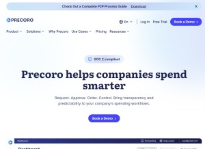 How precoro.com looks like on a tablet such as an iPad.