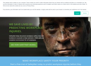 How predictivesolutions.com looks like on a tablet such as an iPad.