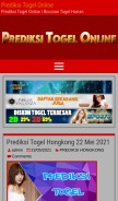 How prediksitogellonline.com looks like on a mobile device such as an iPhone.