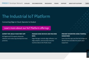 How predix.io looks like on a tablet such as an iPad.