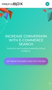 How prefixbox.com looks like on a mobile device such as an iPhone.