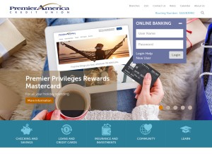 How premieramerica.com looks like on a tablet such as an iPad.
