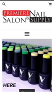 How premieresalonandnailsupply.com looks like on a mobile device such as an iPhone.